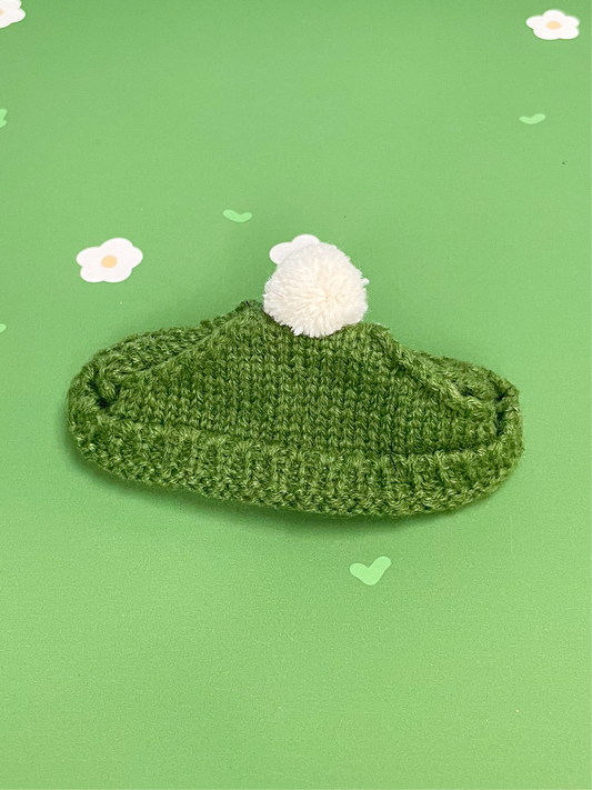 Green PomPom Beanie - Plushie Accessories