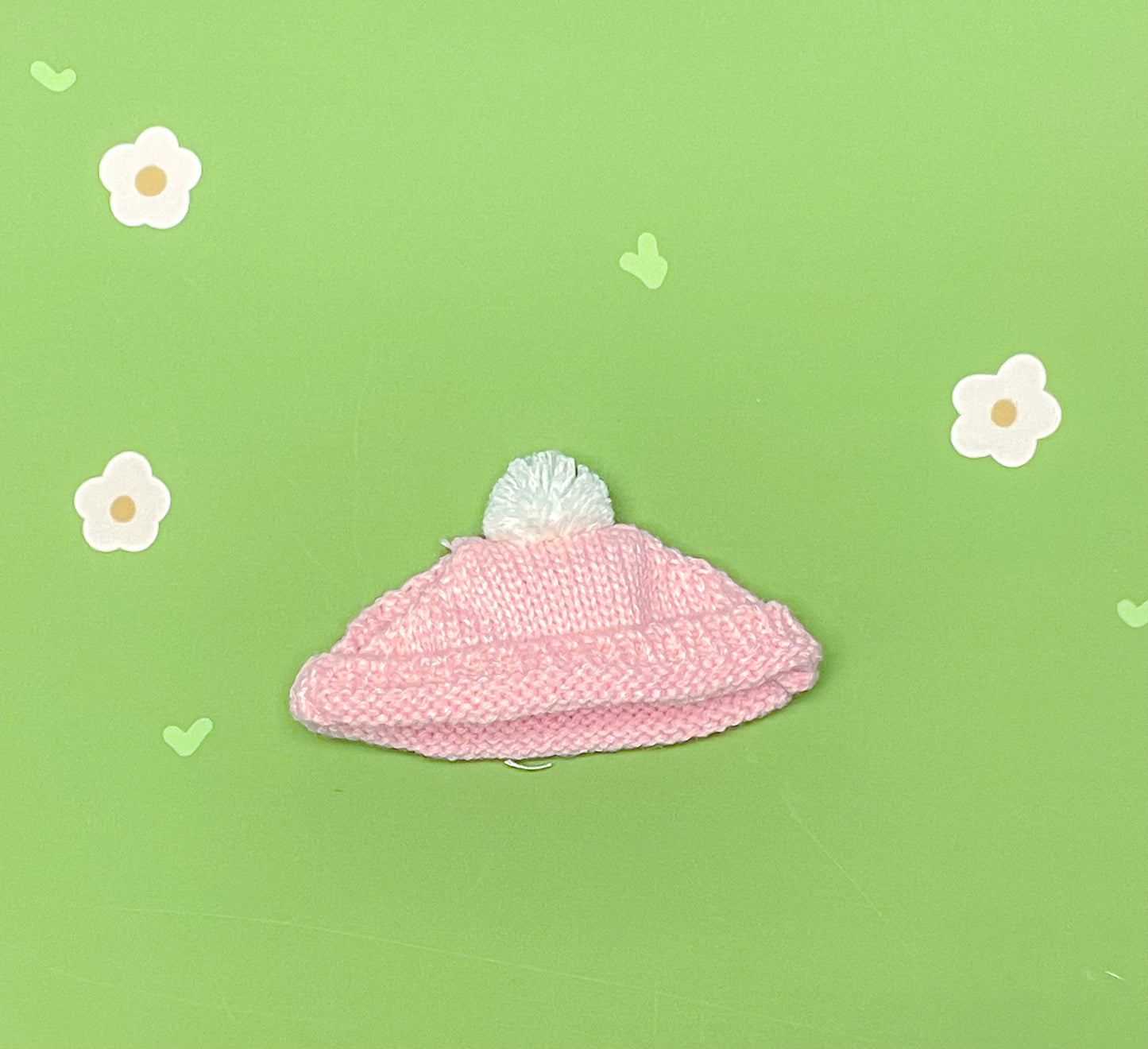 Pink PomPom Beanie - Plushie Accessories