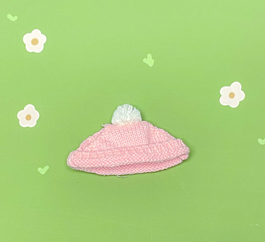 Pink PomPom Beanie - Plushie Accessories