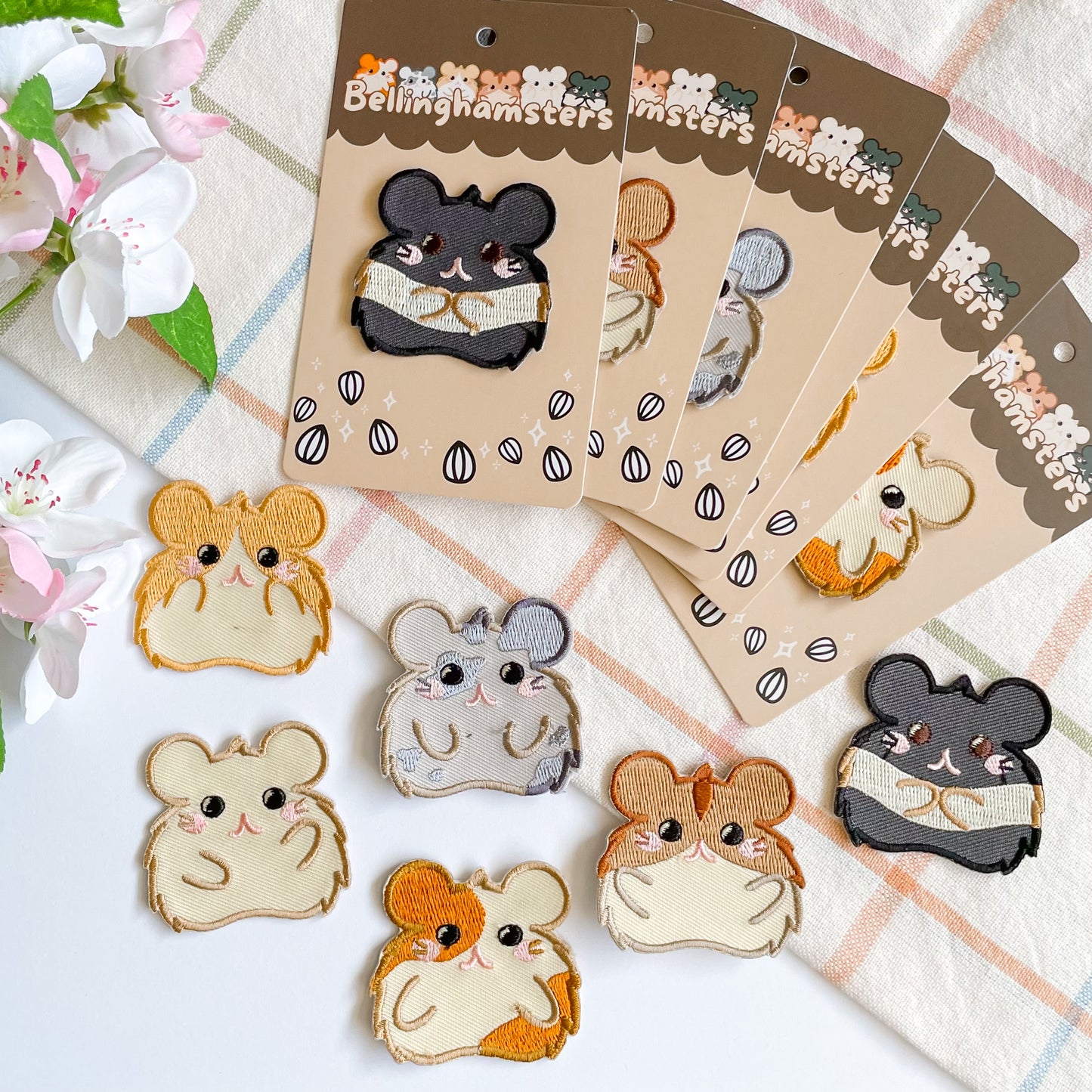Sammy The Golden Spotted Hamster, Iron On Patch