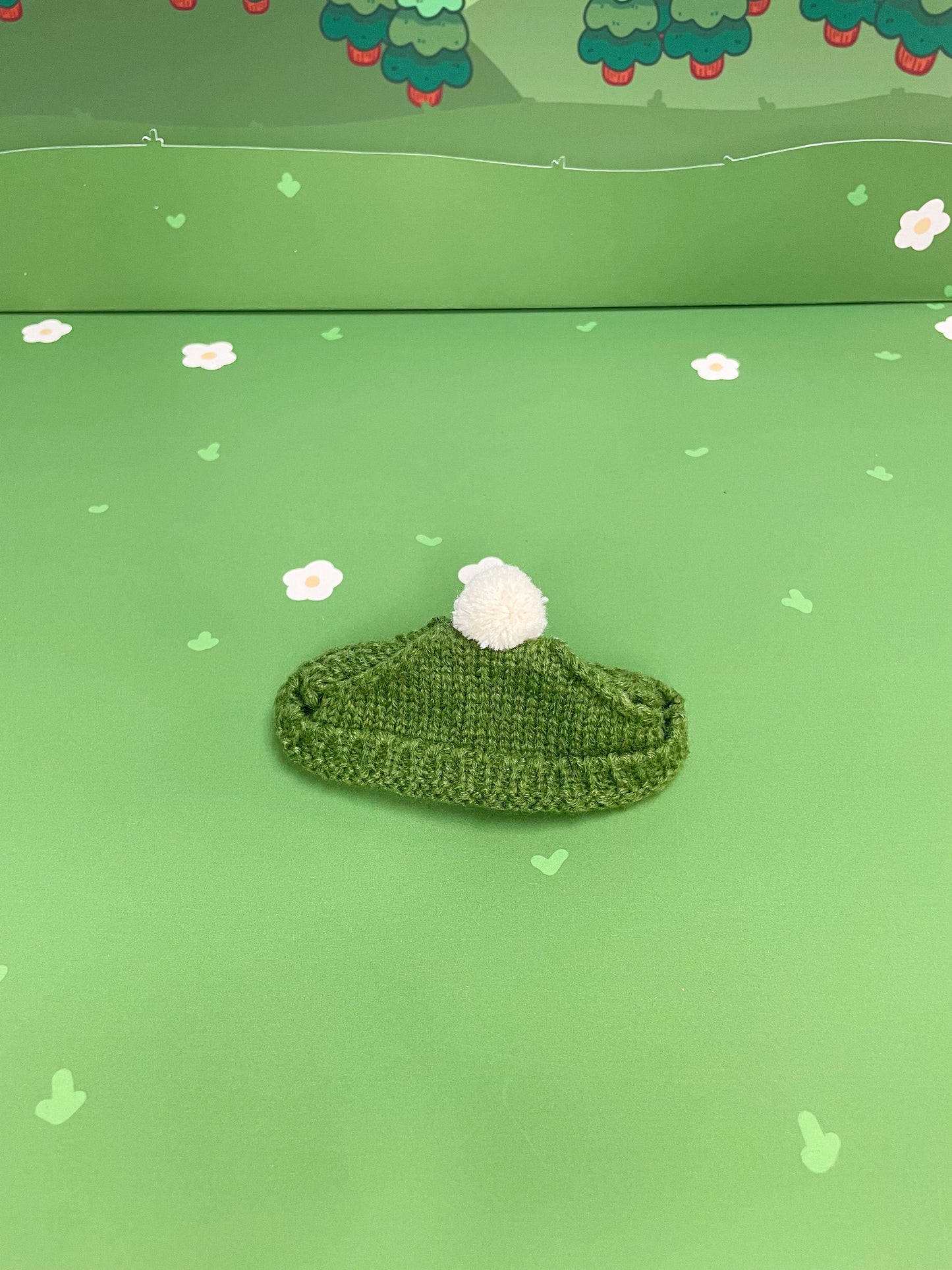 Green PomPom Beanie - Plushie Accessories
