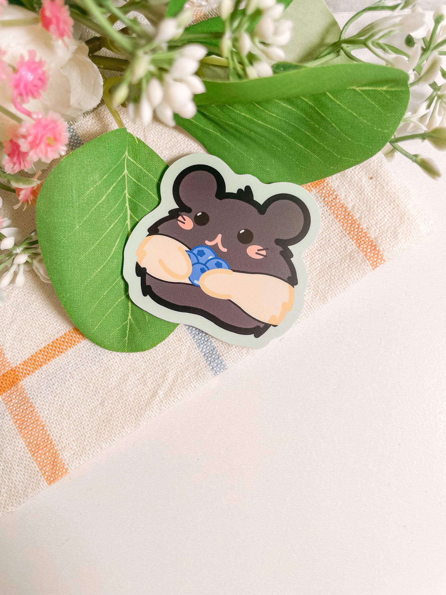 Blueberry Hamster Sticker