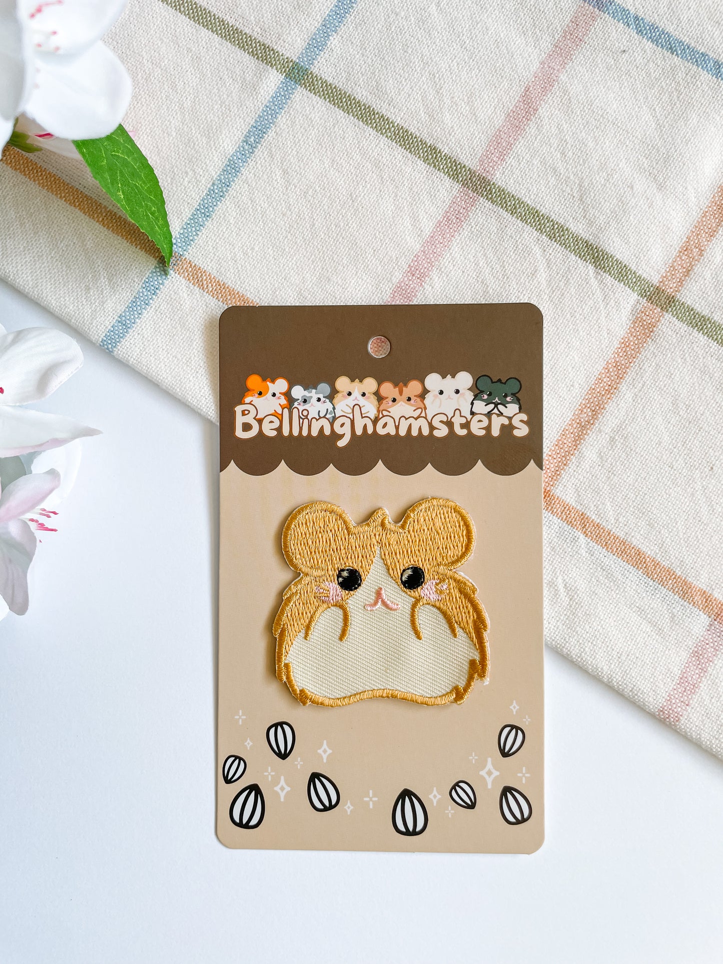 Bubbles The Blonde Hamster, Iron On Patch