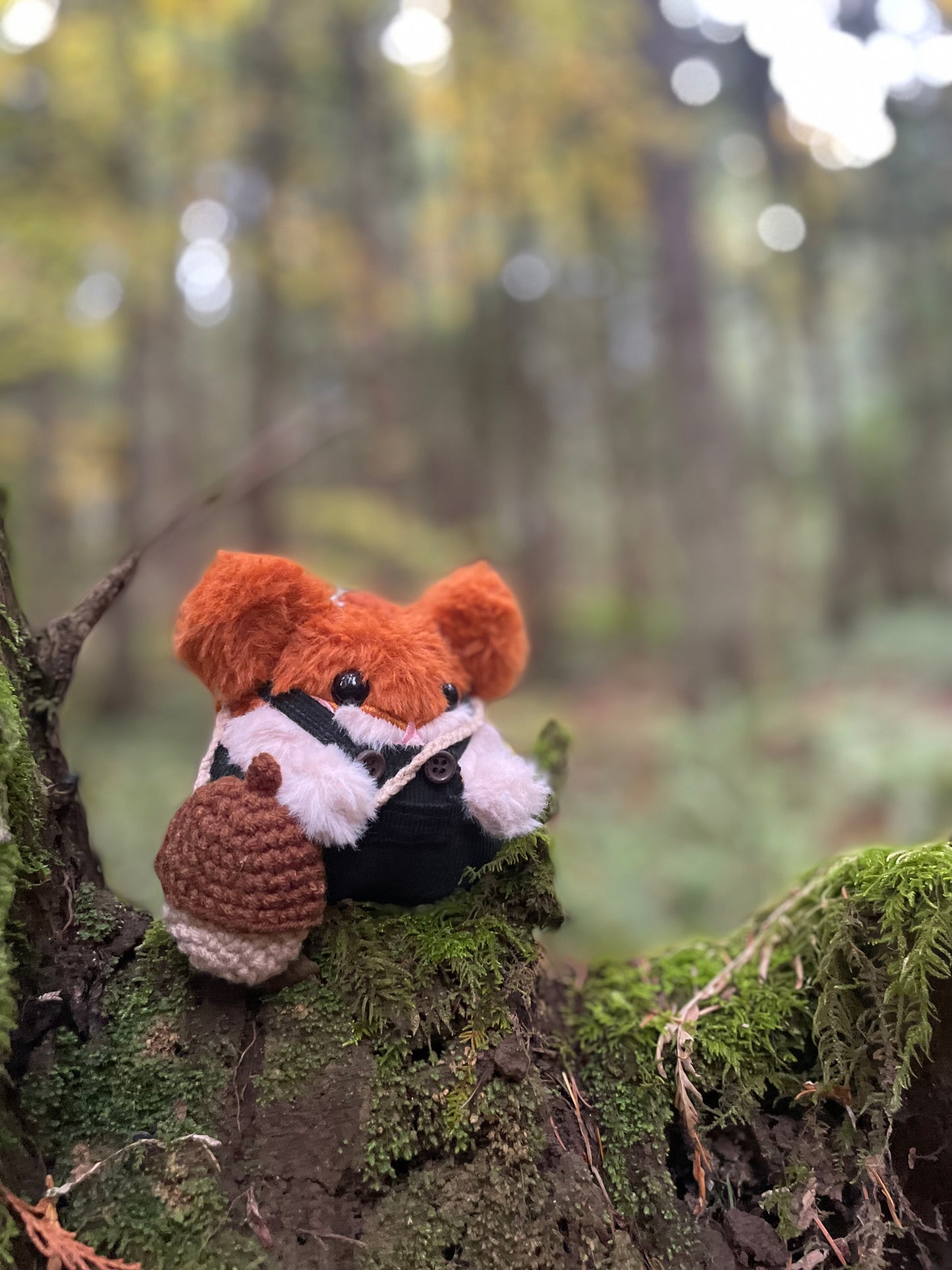 Green Corduroy Overalls - Plushie Accessories