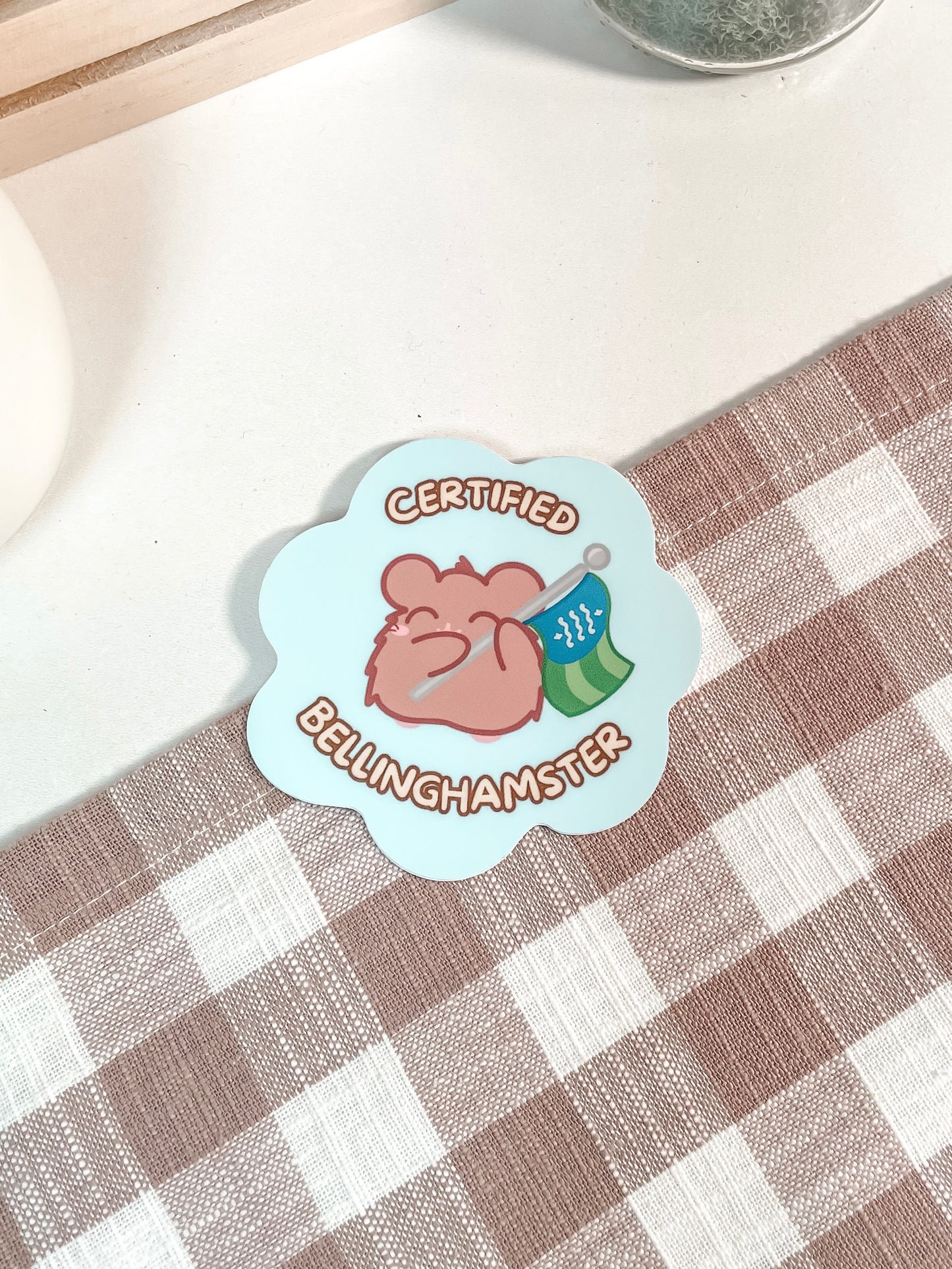 Bellinghamster Vinyl Sticker(Waterproof)