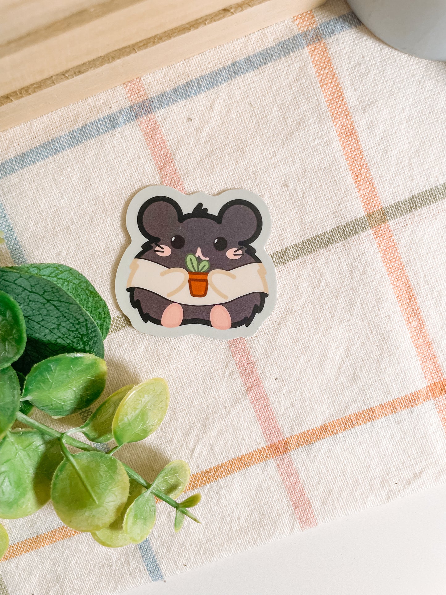 Gardening Hamster Sticker
