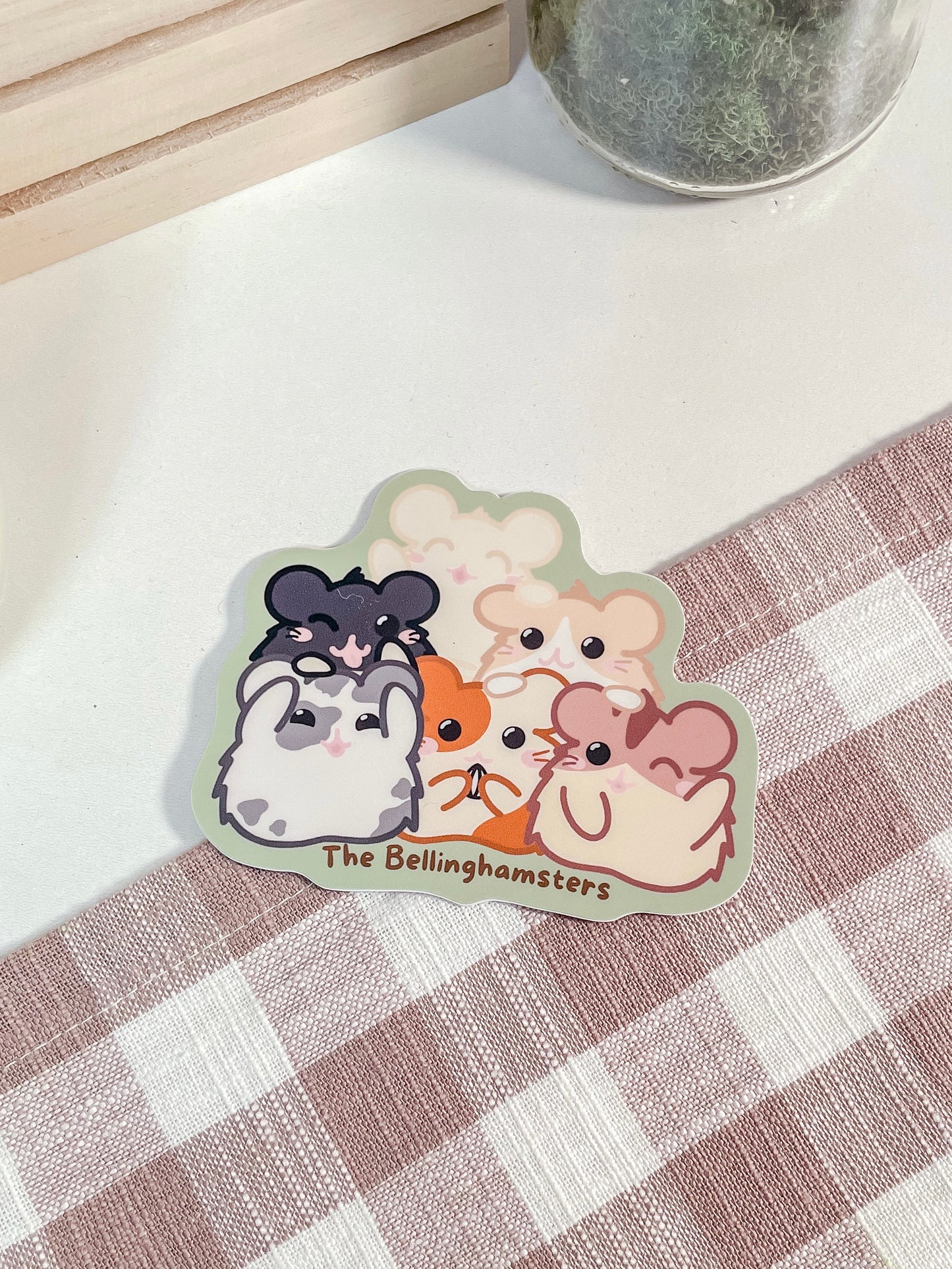 Silly Six Stack Bellinghamsters Group Vinyl Sticker(Waterproof)