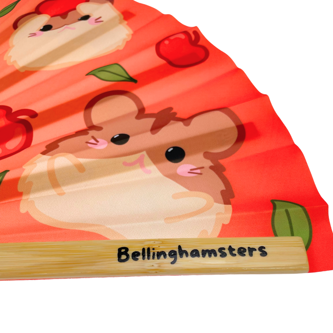 Fruity Friends Hamster Folding Fan