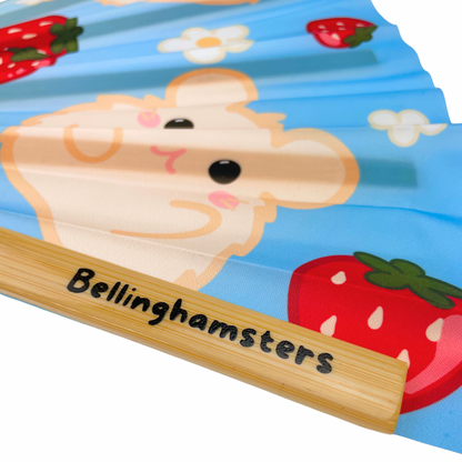 Fruity Friends Hamster Folding Fan