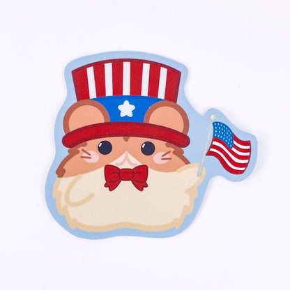 Independence Day Hamster Stickers