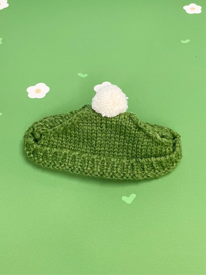 Green PomPom Beanie - Plushie Accessories