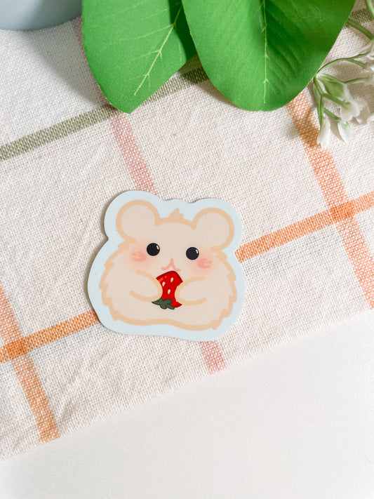 Strawberry Hamster Sticker