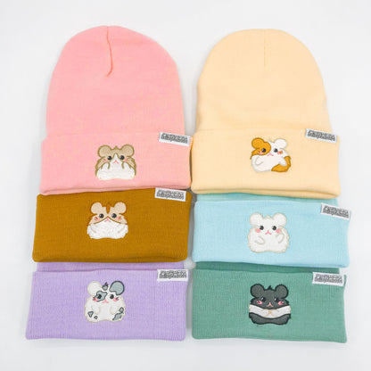 Bellinghamster Beanie Hat, Marshmallow the Winter White Hamster