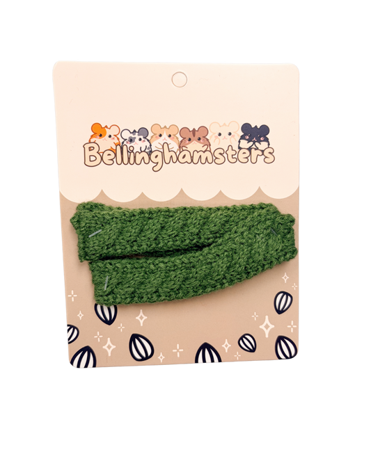 Green Cable Knit Scarf - Plushie Accessories