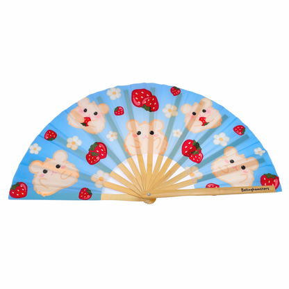 Fruity Friends Hamster Folding Fan