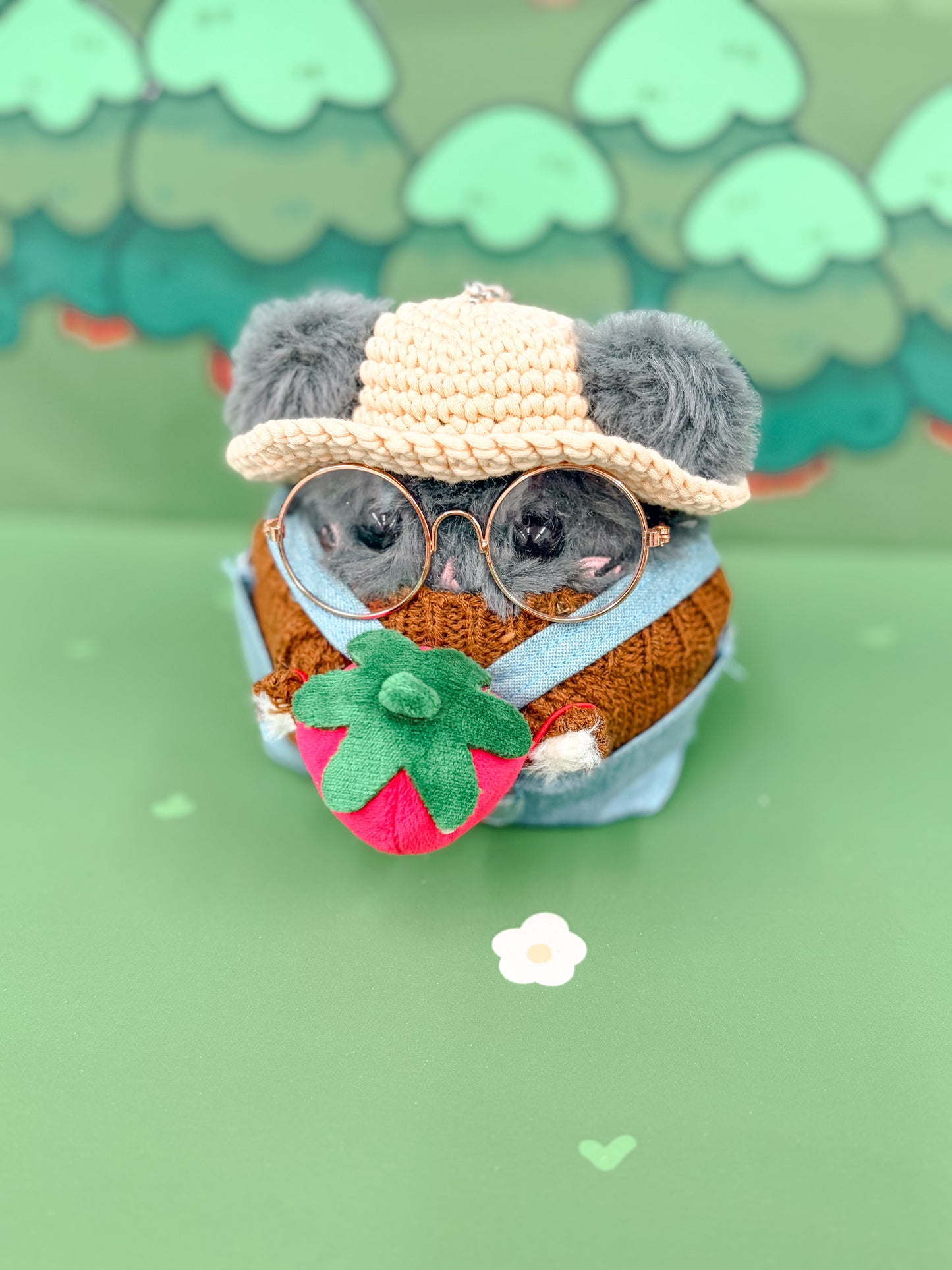 Crocheted Straw Hat - Plushie Accessories