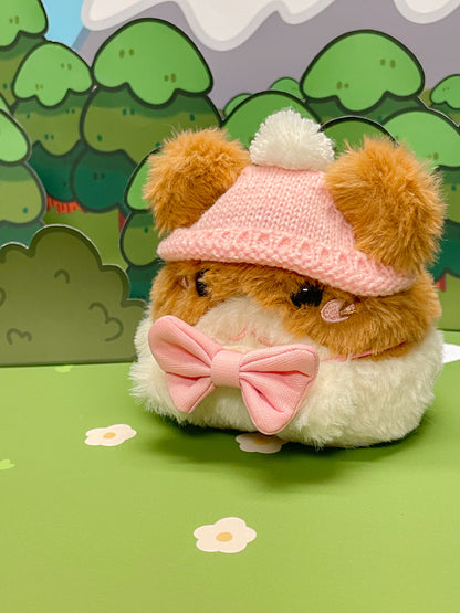 Pink PomPom Beanie - Plushie Accessories