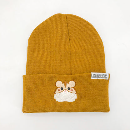 Bellinghamster Beanie Hat, Biscuit the Brown Striped Hamster