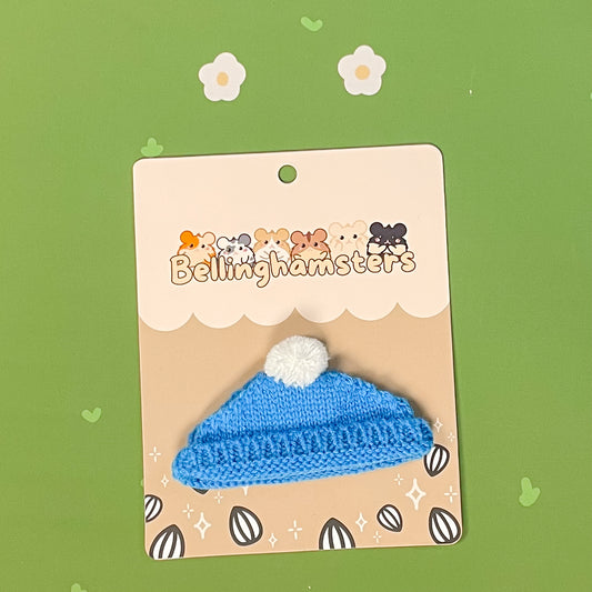Blue PomPom Beanie - Plushie Accessories