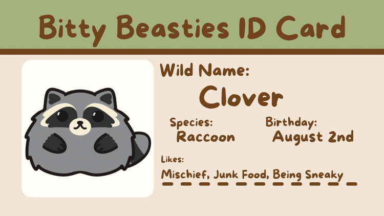 Clover the Raccoon