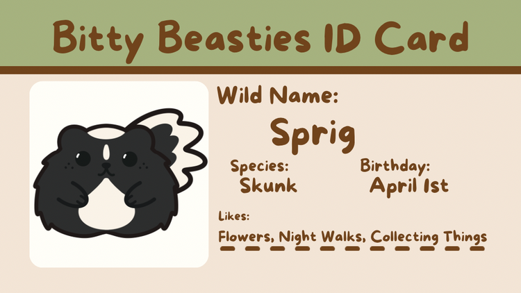 Sprig the Skunk