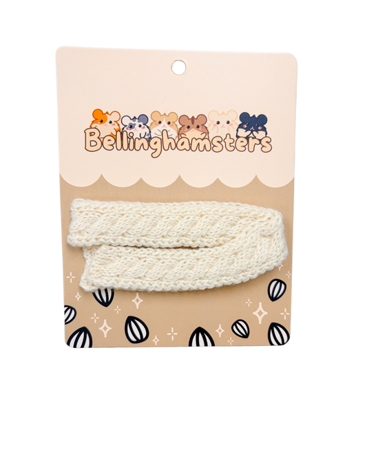Cream Cable Knit Scarf - Plushie Accessories