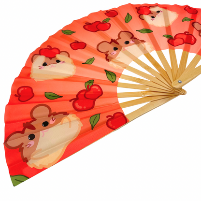 Fruity Friends Hamster Folding Fan