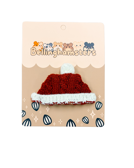 Wine Red Cable Knit Beanie - Plushie Accessories