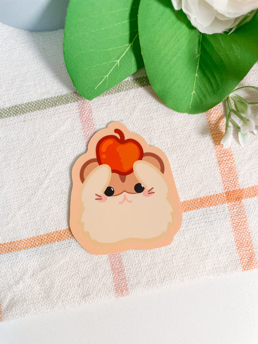 Apple Hamster Sticker