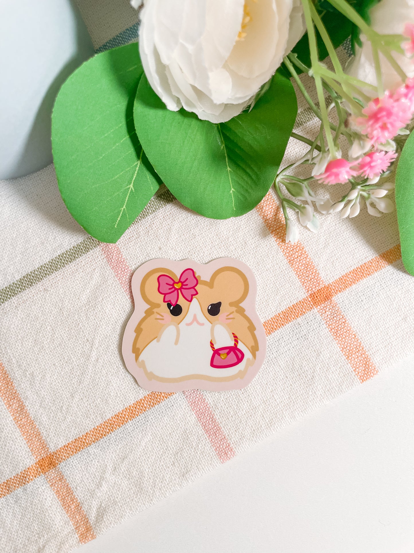 Fashionista Hamster Sticker