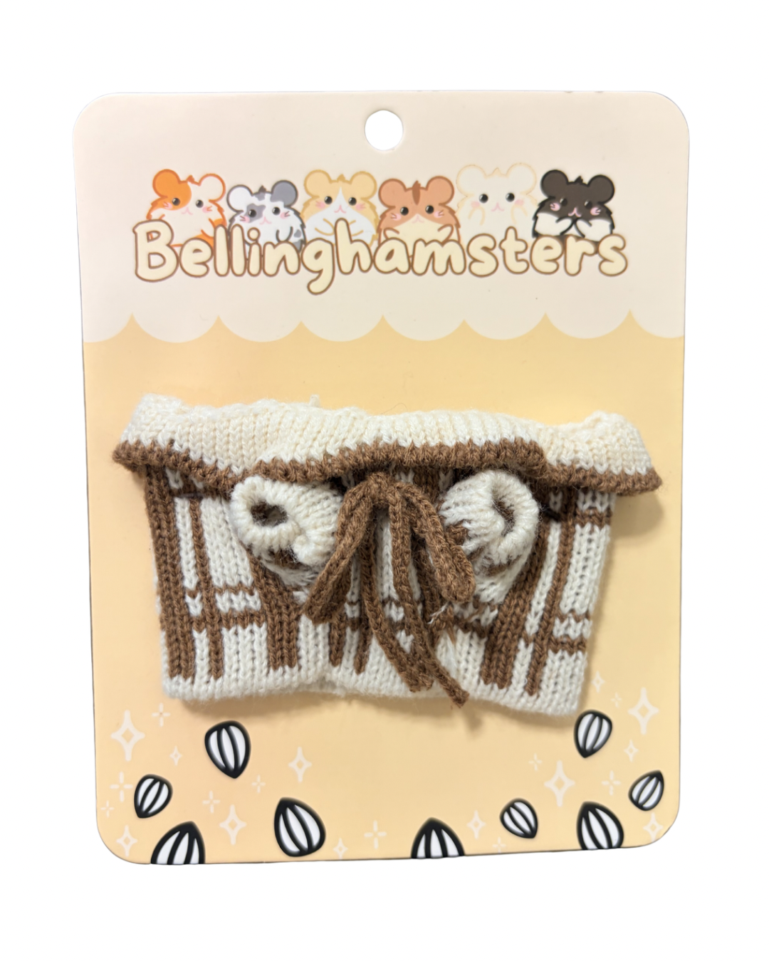 Cream and Brown Plaid Sweater - Plushie Accessories