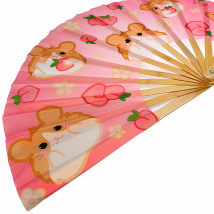 Fruity Friends Hamster Folding Fan