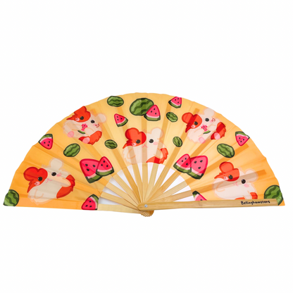 Fruity Friends Hamster Folding Fan