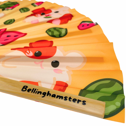 Fruity Friends Hamster Folding Fan